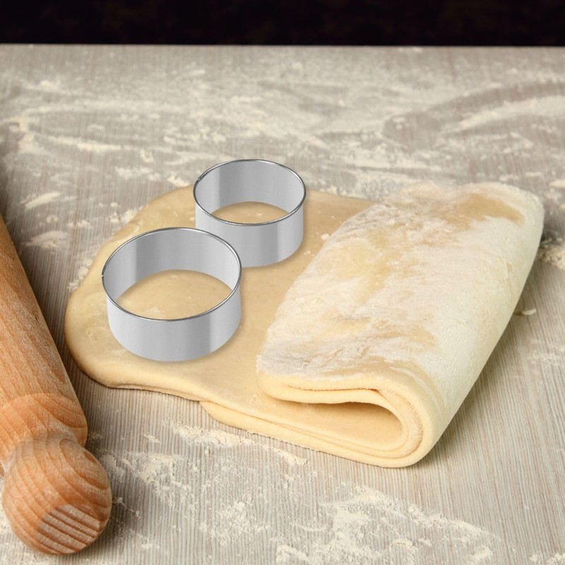 Fackelmann Dough Cutters, Set of 2 Metal Multicoloured, 8 and