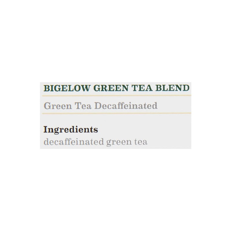 Bigelow Decaffeinated Green Tea 28-Count Box (Pack of 1)