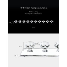 Zreal Jewelry Hanger Necklace Holder, Wall Mount Necklace Organizer, Seashell Shape Jewelry Hooks for necklace, chains (4-pack Clear)