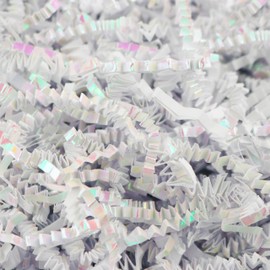 MagicWater Supply - 1 LB - Diamond White - Crinkle Cut Paper Shred Filler great for Gift Wrapping, Basket Filling, Birthdays, Weddings, Anniversaries, Valentines Day, and other occasions