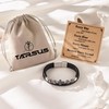 Tarsus Christian Gifts for Men, Leather Mens Cross Bracelet Religious