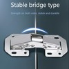 Pack of 4 Screw-On Hinges, Opening Angle Furniture Hinges, Door