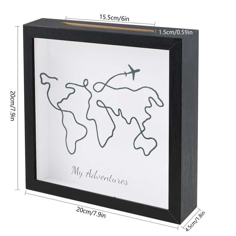 PARTY BESTBUY Shadow Box Frame,Travel Memory Box for Filling DIY