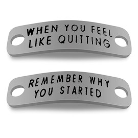 Vadaka Funny Runners Gift Fitness Gym Gift Trainer Tags Gift for Runner Shoelace Tag Set Inspirational Gift Workout Fitness Gym Gift Shoelace Charm for Men Women Runners Gift Runners