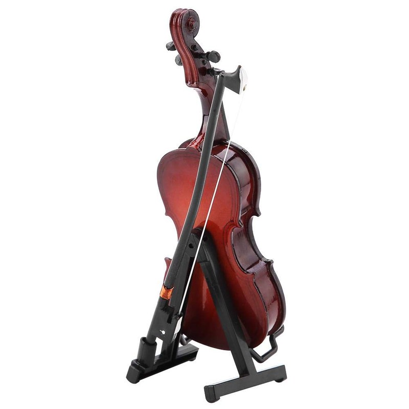 Miniature Cello 5.5 Inch Mini Cello Model with Wooden Musical