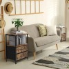 2PCS Night Stand w/2 Drawers for Bedroom, Living Room, Sofa