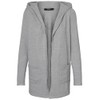 VERO MODA Female cardigan open hood, Light Grey Mel., s