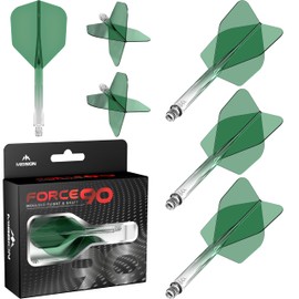 Mission Darts Force 90 | Integrated Precision Molded Dart Flight and Shaft System - Pack of 3 Professional Highly Durable Combined Dart Flights and Shafts - Standard #6