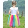PrinceSasa Infant Summer Party Wedding Unicorn Rainbow Dresses Girls Outfit,6PDPAT51,5-6