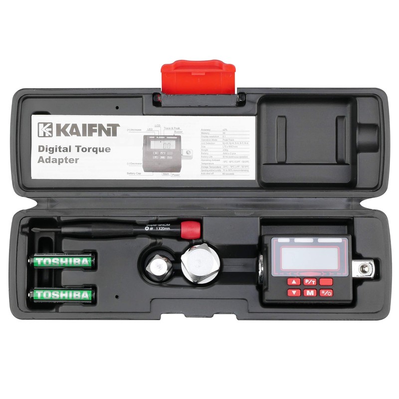 KAIFNT K553 Digital Torque Adapter, 1/2-Inch 12 to 250 ft·lbs,