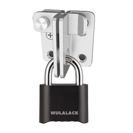 WULALACK Combo Lock, Heavy Duty Outdoor Combination Lock Weatherproof, Combination Padlock for Outdoor Use
