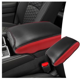 CDEFG for 2022 2023 Nissan Pathfinder Car Armrest Cover, Center Console Protector Pad Arm Rest Box Cushion Mat for Pathfinder Interior Decor Accessories (red)