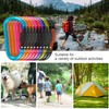 10 PCS Caribeearners, D Shape Carabiner Clips, 3" Lightweight Carabiner