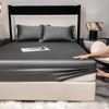 Fitted Sheet 160 x 200 cm Bamboo Grey Fitted Sheet