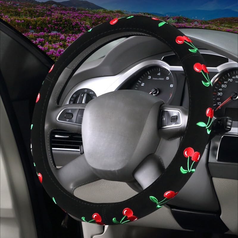 Mayco Bell 2016 Automotive Women Embroidery Cute Car Steering Wheel