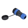 Waterproof Connector Back Nut IP68 Aviation Power Socket 5A for