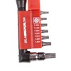 Blackspur - 9pc Carbon Steel Offset Tamper-Proof Screwdriver Bit Set