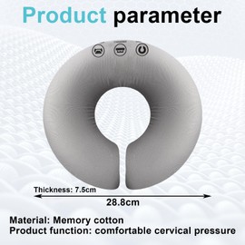 U-Förmiges Massage Gesichtskissen, U-Förmiges Lochkissen, U-Förmiges Massage Kopfstütze, 28.8 * 7.5 Cm Gesichtskissen Für Massage U-Förmiges Massage-Gesichtskissen Für Salons(Grau)