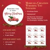 Mobiusea Creation Merry Christmas Stickers | Envelope Seals | 1.4
