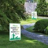 Clean Up After Your Dog Signs, (2 Pack) Double Sided
