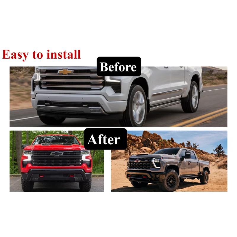 LYHCETVEX Tow Hook Covers for Silverado 1500 2007-2025, Custom Front