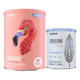 Kit Creatina Mujer Inositol Proteína 02kg Birdman