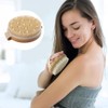 2 PCS Cepillo para Cuerpo, Cepillo corporal de madera con