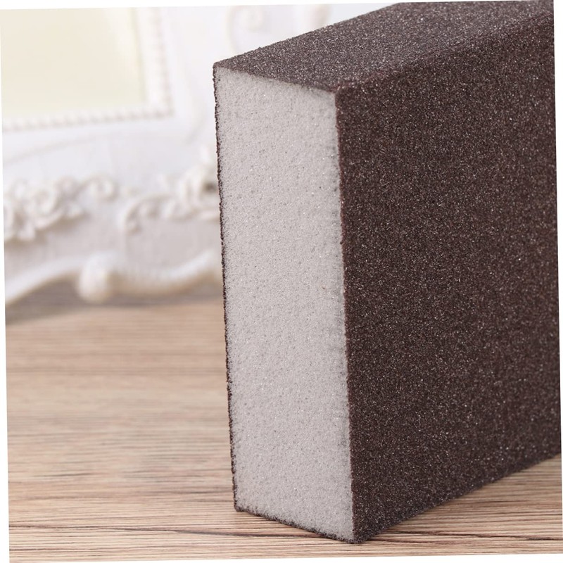 SHINEOFI 4pcs Sponge Emery Papers Block Double Sided Polishing Sanding
