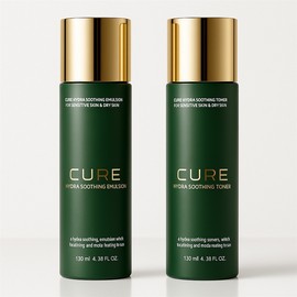 Kim Jeong-moon Aloe Cure Hydra Soothing Toner + Emulsion 130ml / 김정문알로에 큐어 하이드라 수딩 토너+에멀젼 130ml