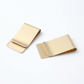 Aliotech 4 Pack of Men's Slim Money Clip Stainless Steel Cash Wallet Credit Card Cash Holder Slim Wallet Minimalist Wallet Stainless Steel Money Clip(Golden)