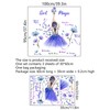 Girl Magic Wall Sticker Decal - Enchanting Purple Dress Girl