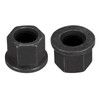sourcing map M18 Flange Hex Nuts, 2pcs Grade 8.8 Carbon