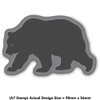 Azeeda A7 'Grizzly Bear' Unmounted Rubber Stamp (RS00034274)