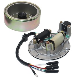 CADICATV Magneto Flywheel Stator Kit Assembly Fits for 50cc 70cc 90cc 110cc 125cc Dirt Bike Go Kart Taotao Pit Bike Kazuma SSR Baja ATV Quad Dune Buggy 4 Wheeler