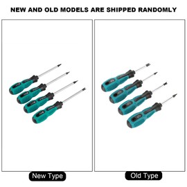 FTVOGUE 4Pcs U Fork Type Screwdrivers U Shaped Screwdriver Set Chrome Vanadium Steel Hand Screw Drivers M1.7/M2.0/M2.3/M2.6 x 50mm