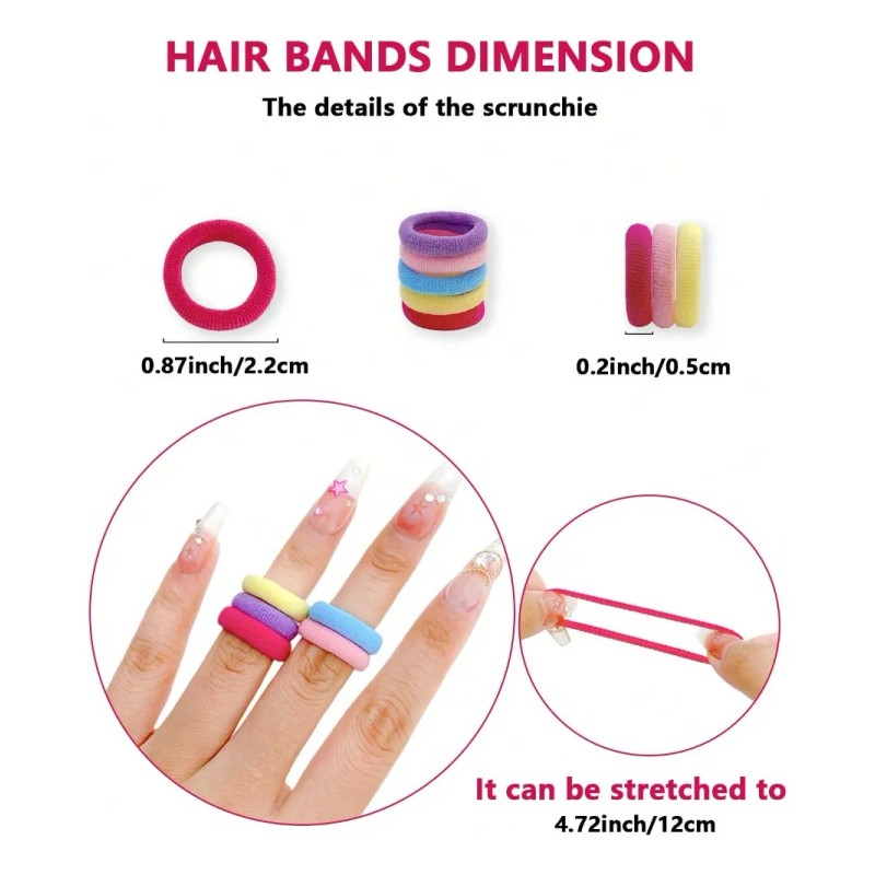 400 Diademas Coloridas Para Niñas, Accesorios Para El Cabell