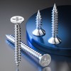 Wensilon (135Pcs) 304 Stainless Steel Wood Screw Quick Metal Self