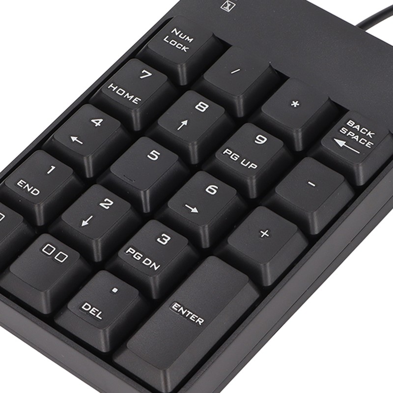 Number Pad Wired 19 Key USB Interface Drive Free Portable