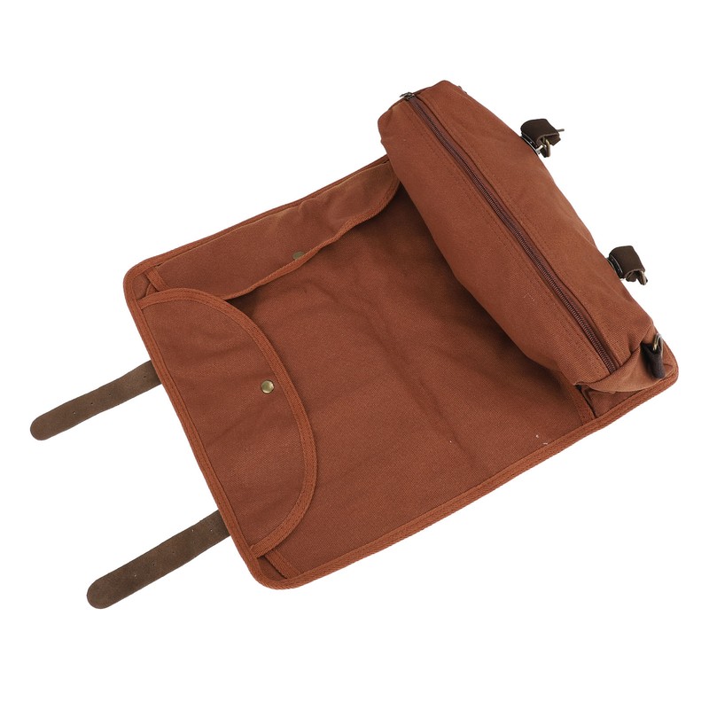 Bartender Tool Bag Canvas Leather Bartender Roll Bag Portable Multiple