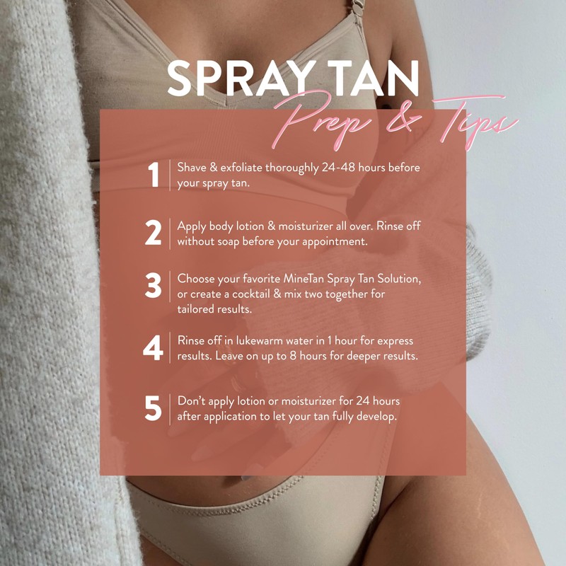 MineTan Spray Tan Solution | Perfect Bride Sunless Tanning Solution