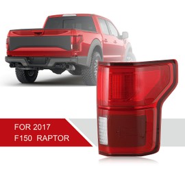 AutoZest LED Tail Lights Compatible With F150 F-150 Raptor 2017-2020 Red Rear Brake Lamp Signal Assembly with Blind Spot Module Not Included OE:KL3Z13404B(17-120 Raptor Red Right Passenger Side)