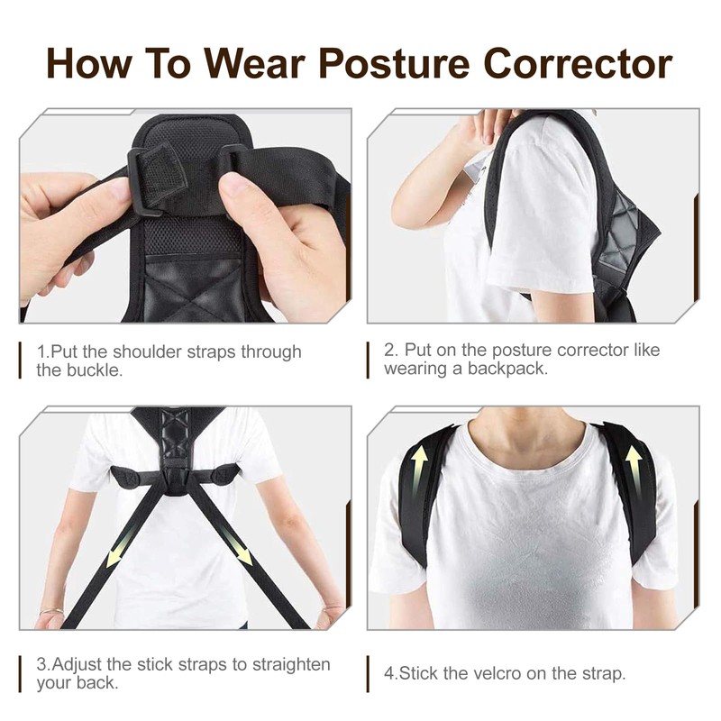 TNSOYCA Posture Corrector for Men Women, Lightweight Upper Back Brace