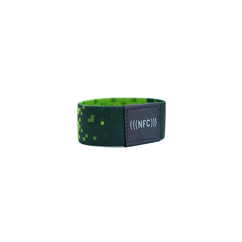 NFC NTAG216 924 Byte Flexible Fabric Bracelet, PVC
