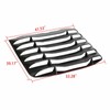 ECOTRIC Rear Windshield Louvers Window Sun Shade Cover ABS Compatible