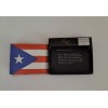 Tems Puerto Rico Flag Bi-Fold Men's Leather Wallet Printed comes