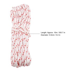 ZPSHYD Recoil starter rope, diameter 5.0 mm, 10 m starter cable for lawn mowers, chainsaws, trimmers, edge cutters, brush cutters, engine parts