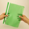 D.RECT Flat File Polypropylene A4 Without Perforation Green Pack of