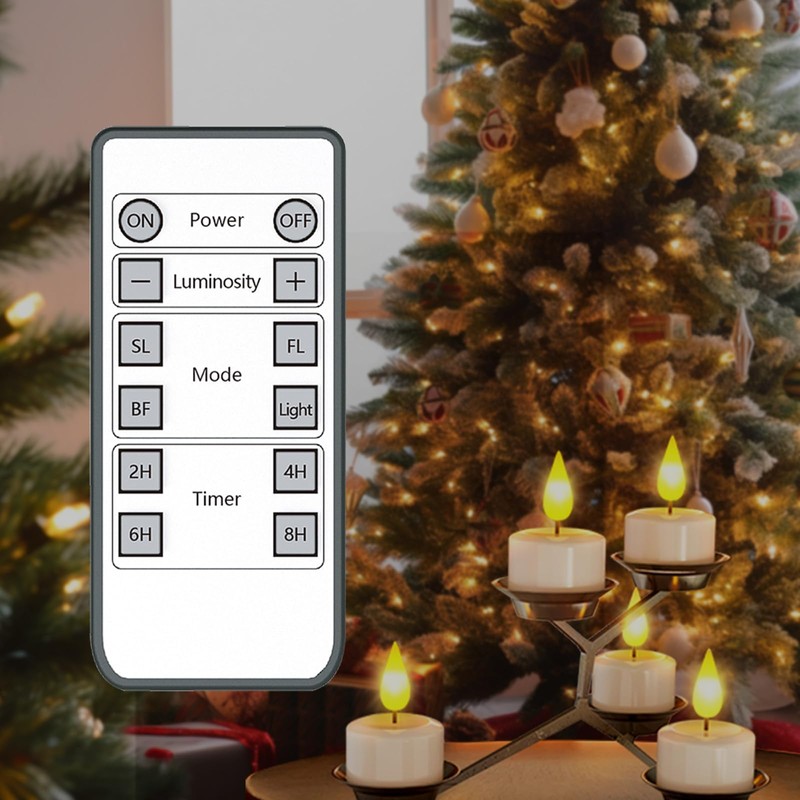 SoulBay Remote Control for Rechargeable Flameless Candles Tea Lights, 1PC