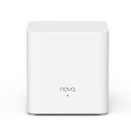 Tenda AX1500 Mesh WiFi 6 System Nova MX3 - hasta 1201 Mbps en 5 GHz, Cubre hasta 100 Metros Cuadrados, Red de Malla de Doble Banda Gigabit para 80 Dispositivos, Funciona con Alexa, 1-Pack