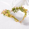 MOSTORY Pink Flower Fairy Headpiece - Woodland Elf Crown with